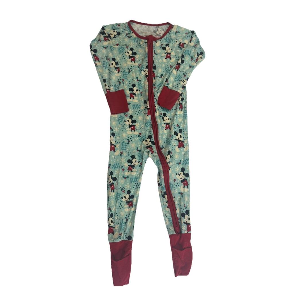 Disney Little Sleepies Bamboo Sleeper Mickey Mouse 18-24M Zip Pajamas